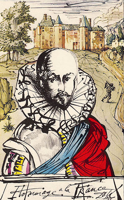 Portrait of Michel De Montaigne by Salvador Dali
